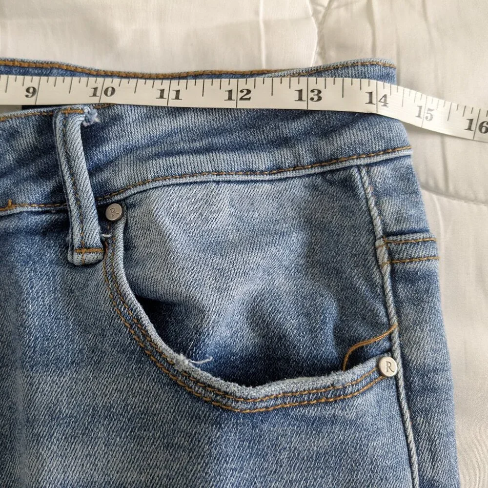 Risen Jeans Women's 30 Freckled Poppy Trophy Wife Hi Rise Ankle Slim Straight 11 - Picture 14 of 16